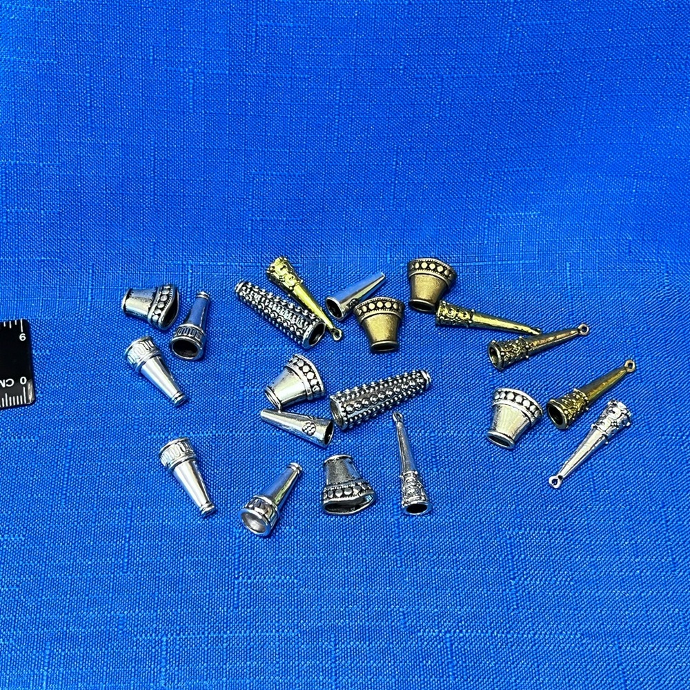 Jewelry Cord Ends And Caps. Variety Pack 20pc.